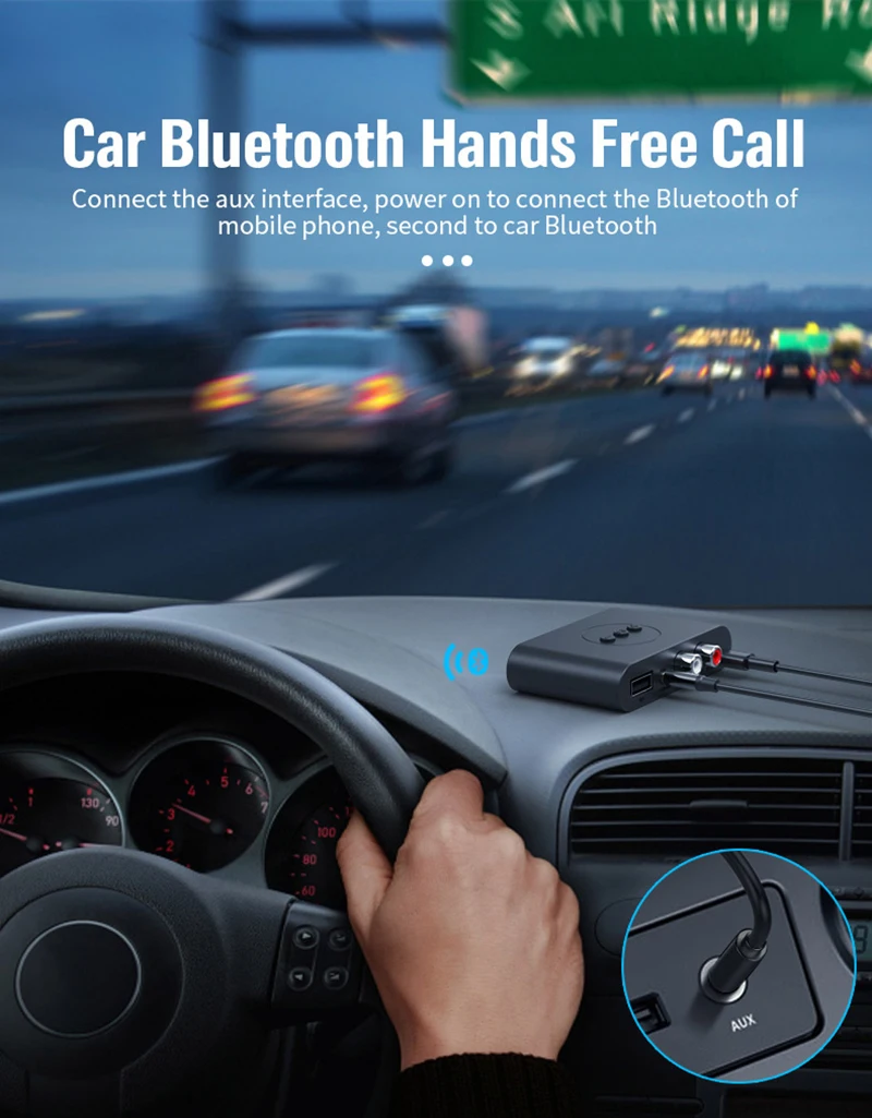 Bluetooth 5.2 Audio Receiver NFC U Disk RCA 3.5mm AUX USB Stereo Music Wireless Adapter With Mic For Car Kit Speaker Amplifier