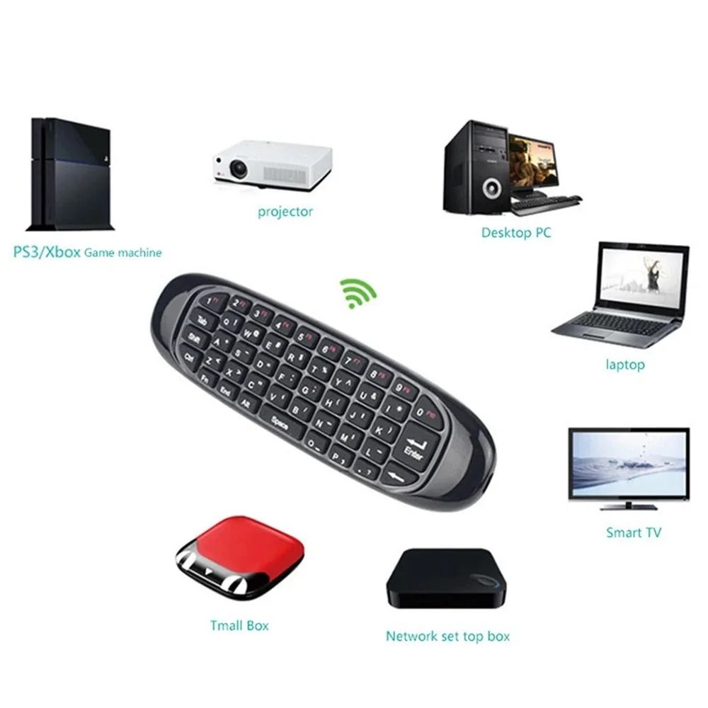 C120 Backlight Air Mouse 2.4G RF Wireless Mini Keyboard Smart Gyroscope Keyboard Game Play Remote Control For Android Smart TV Box