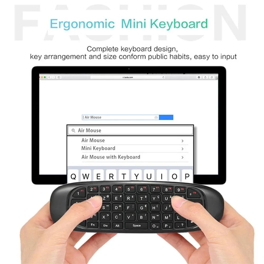 C120 Backlight Air Mouse 2.4G RF Wireless Mini Keyboard Smart Gyroscope Keyboard Game Play Remote Control For Android Smart TV Box