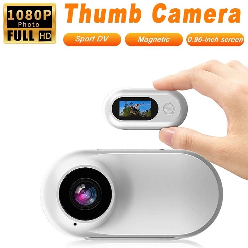 HD 1080P Mini Camcorder Thumbcam with Screen DV Sports Camera Portable Pocket Pet Recorder Motorcycle Bike Video Recorder Gift