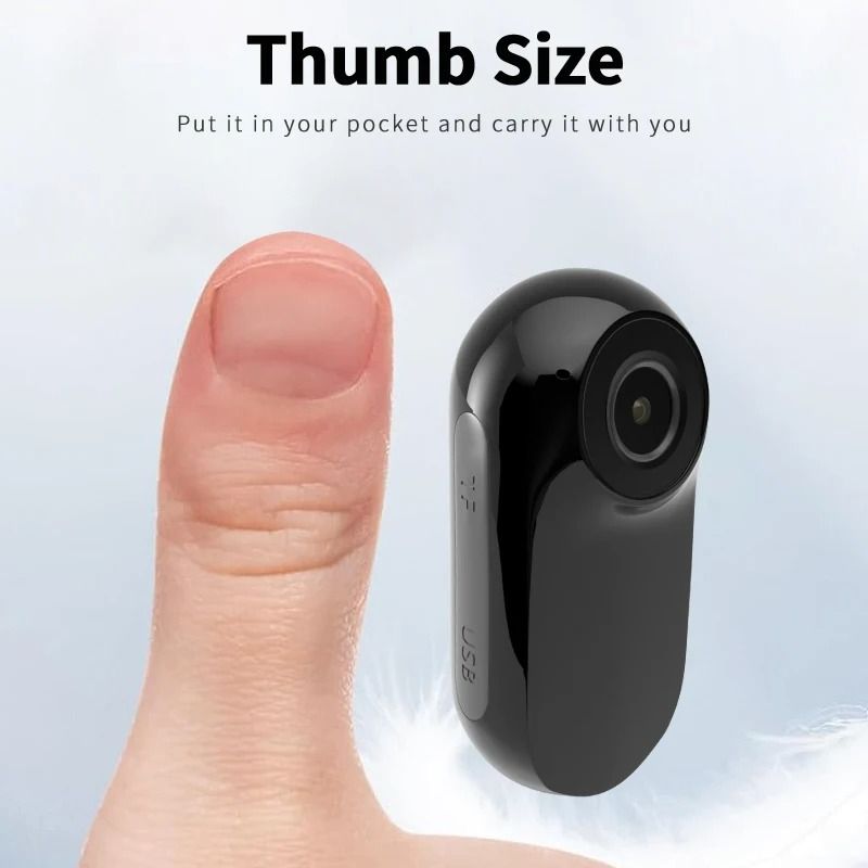 HD 1080P Mini Camcorder Thumbcam with Screen DV Sports Camera Portable Pocket Pet Recorder Motorcycle Bike Video Recorder Gift