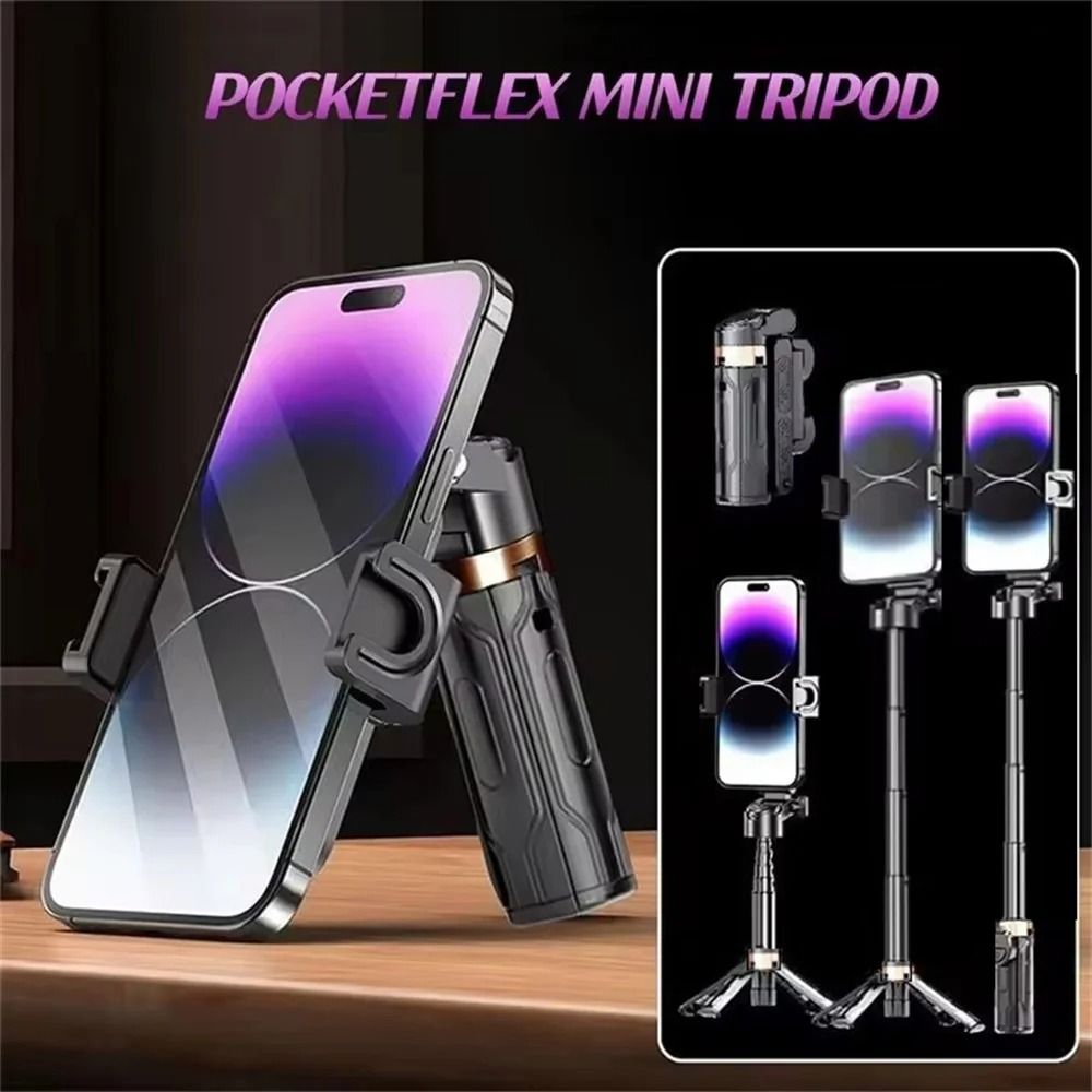 2026 New Portable Phone Selfie Sticks Phone Tripod Phone Stand Phone brackets Phone Holder With Remote Bluetooth Shutter For Smartphone Camera