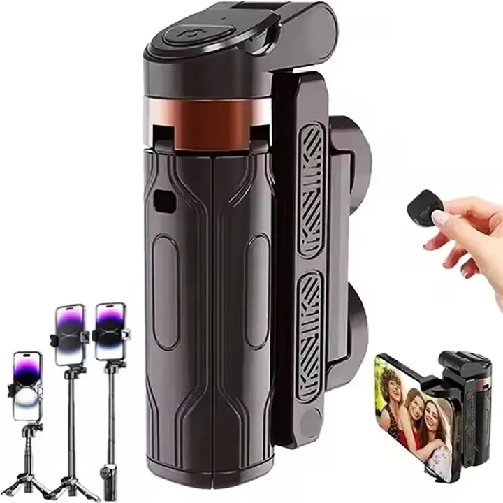 2026 New Portable Phone Selfie Sticks Phone Tripod Phone Stand Phone brackets Phone Holder With Remote Bluetooth Shutter For Smartphone Camera