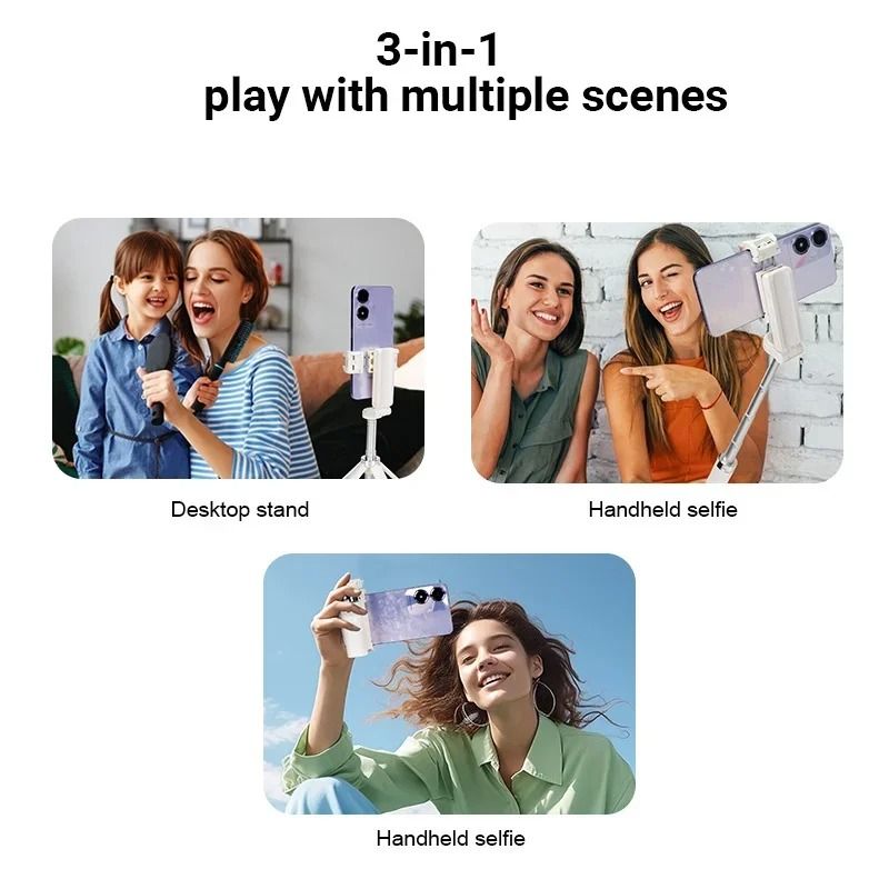 2026 New Portable Phone Selfie Sticks Phone Tripod Phone Stand Phone brackets Phone Holder With Remote Bluetooth Shutter For Smartphone Camera