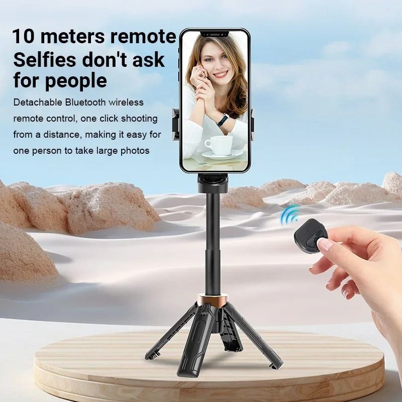 2026 New Portable Phone Selfie Sticks Phone Tripod Phone Stand Phone brackets Phone Holder With Remote Bluetooth Shutter For Smartphone Camera