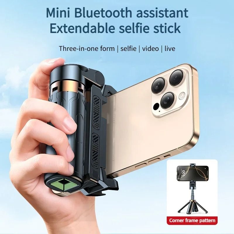 2026 New Portable Phone Selfie Sticks Phone Tripod Phone Stand Phone brackets Phone Holder With Remote Bluetooth Shutter For Smartphone Camera
