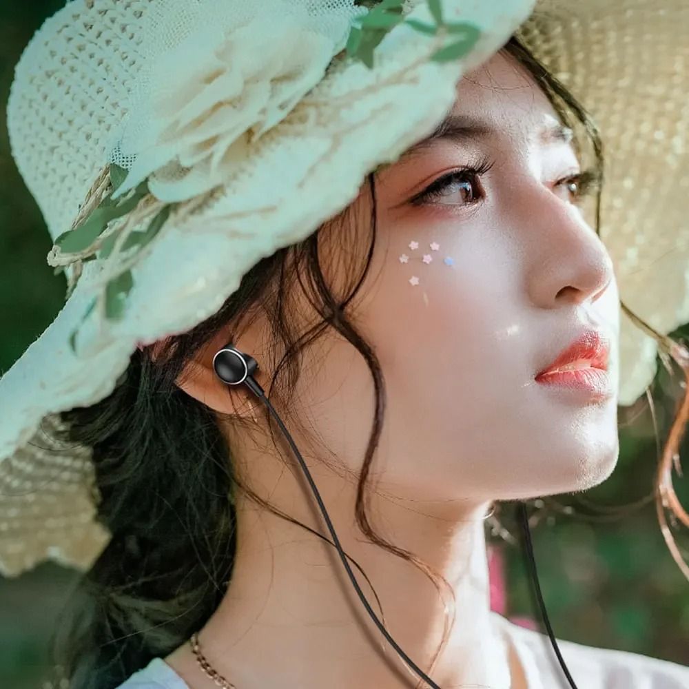 Metal Copper Driver Type-C Wired Earphone HiFi Stereo With Mic Headphone Running Bass Stereo Headset Music Earbuds Earplug With Mic For All Smart Phones