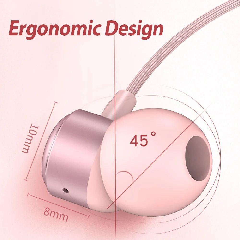 Metal Copper Driver Type-C Wired Earphone HiFi Stereo With Mic Headphone Running Bass Stereo Headset Music Earbuds Earplug With Mic For All Smart Phones