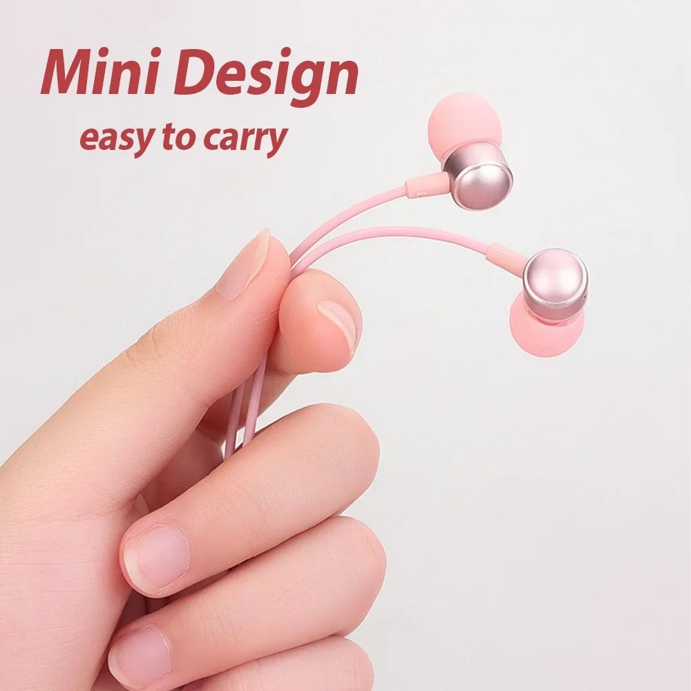Metal Copper Driver Type-C Wired Earphone HiFi Stereo With Mic Headphone Running Bass Stereo Headset Music Earbuds Earplug With Mic For All Smart Phones