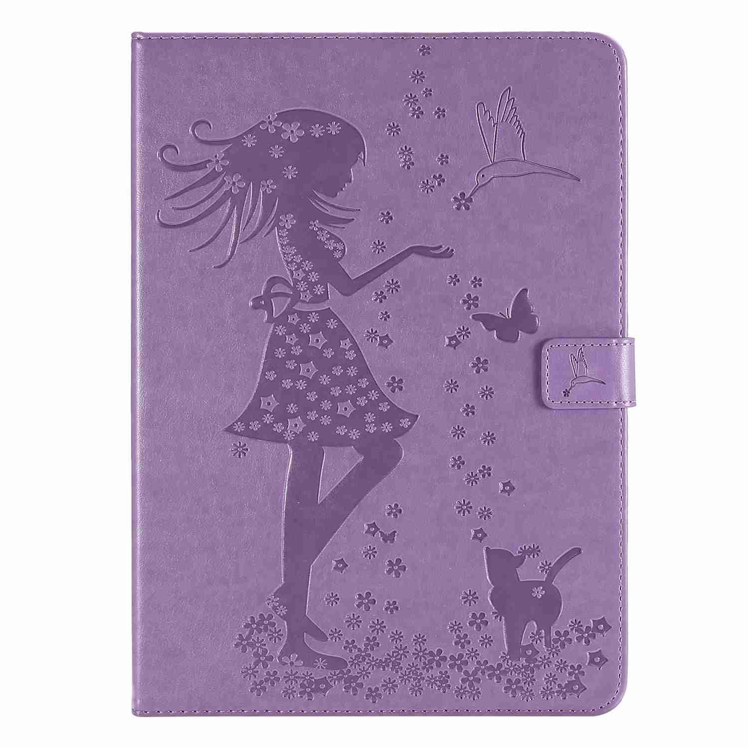 Case For Kindle Fire HD10 2021 Tablet PU Leather Tablet Cover, Slim Folio Stand Hard PC Back Shell Smart Case Cover