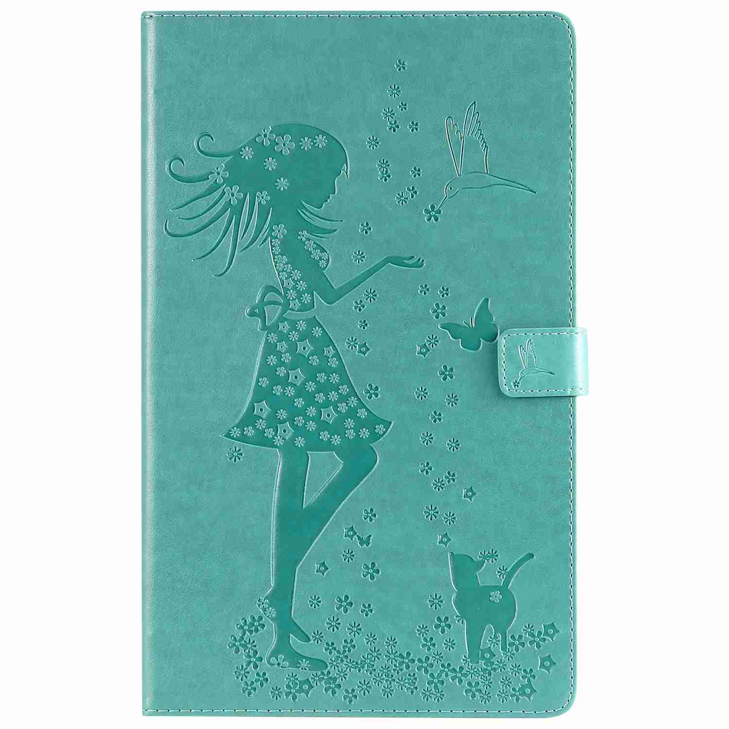 Leather Tablet Case for Kindle Fire HD10 2017,Bracket Type Tablet PC Case with Card Slot Shockproof PU Leather Case Flip Wallet Protective Cover