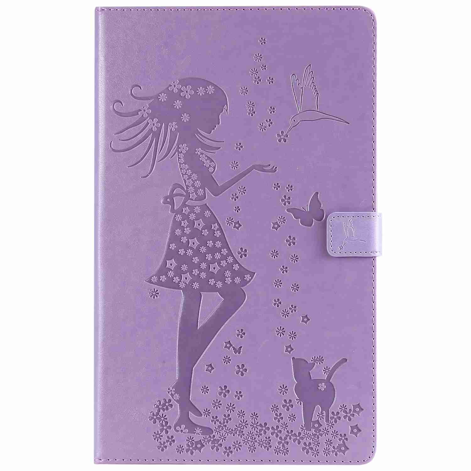 Leather Tablet Case for Kindle Fire HD10 2017,Bracket Type Tablet PC Case with Card Slot Shockproof PU Leather Case Flip Wallet Protective Cover