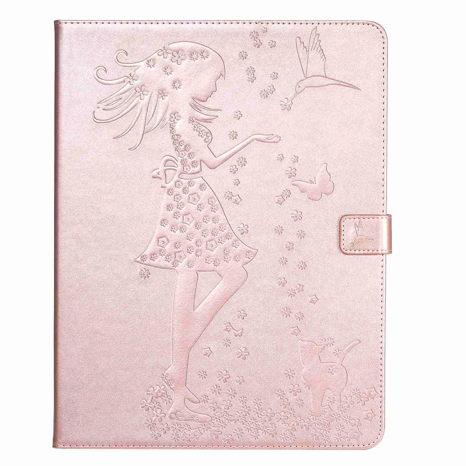 Leather Tablet Case for ipad pro 12.9 2020,Bracket Type Tablet PC Case with Card Slot Shockproof PU Leather Case Flip Wallet Protective Cover