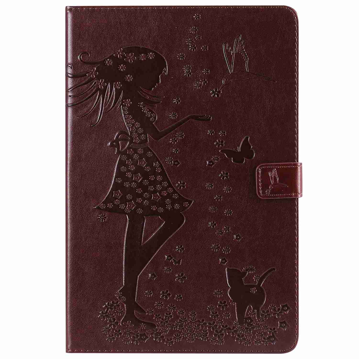 Case for Samsung Galaxy Tab S4 10.5 T830 T835, Card Slot Shockproof PU Leather Case Flip Wallet Protective Cover
