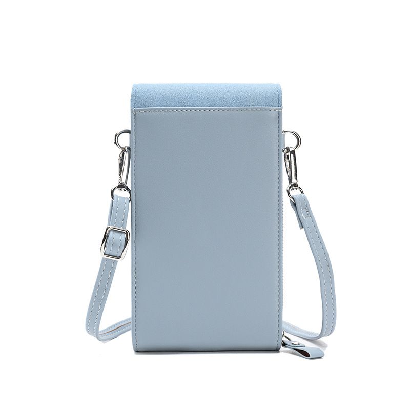 Lady Multifunctional PU Leather Phone Wallet Bag Adjustable Strap Mini Crossbody Bags with Card Holder