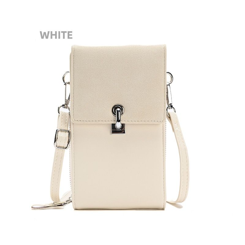 Lady Multifunctional PU Leather Phone Wallet Bag Adjustable Strap Mini Crossbody Bags with Card Holder