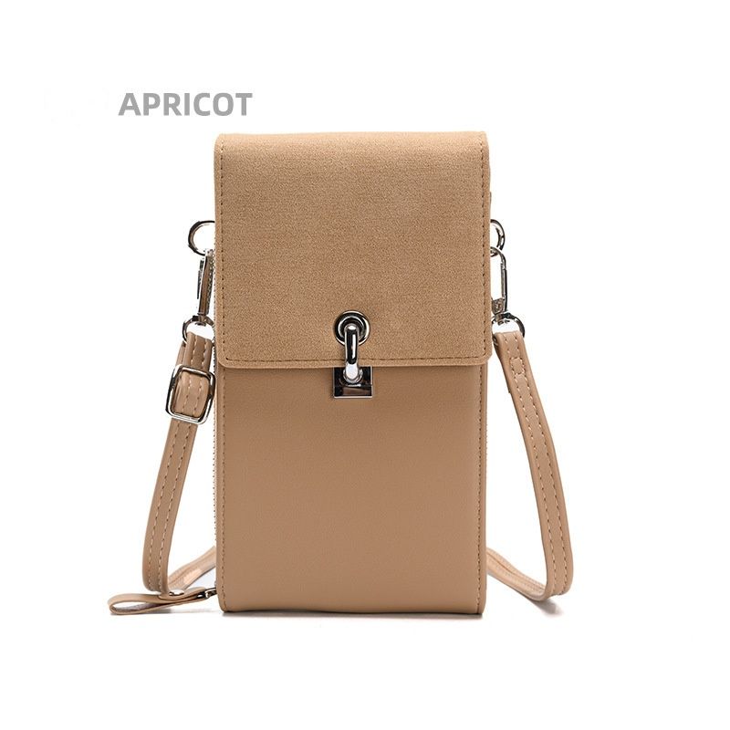 Lady Multifunctional PU Leather Phone Wallet Bag Adjustable Strap Mini Crossbody Bags with Card Holder