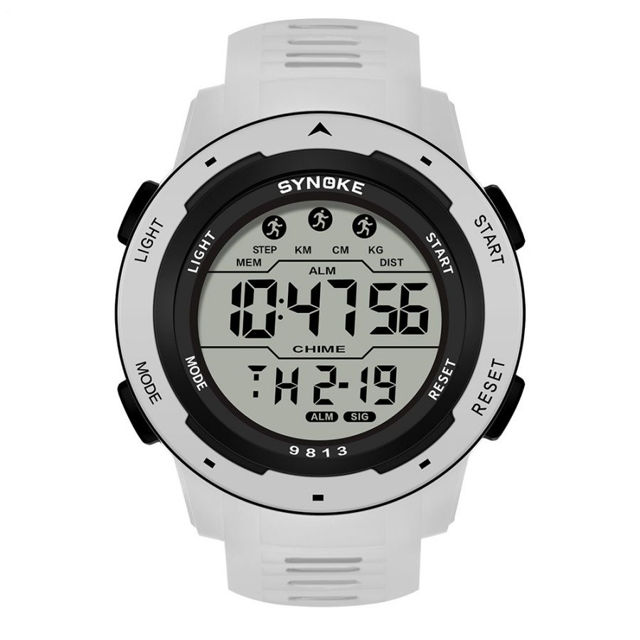 Fashion Men Multi-functional Sport Watch Outdoor Waterproof Week Date Display Digital Watches with Alarm Clock & Stopwatch Function