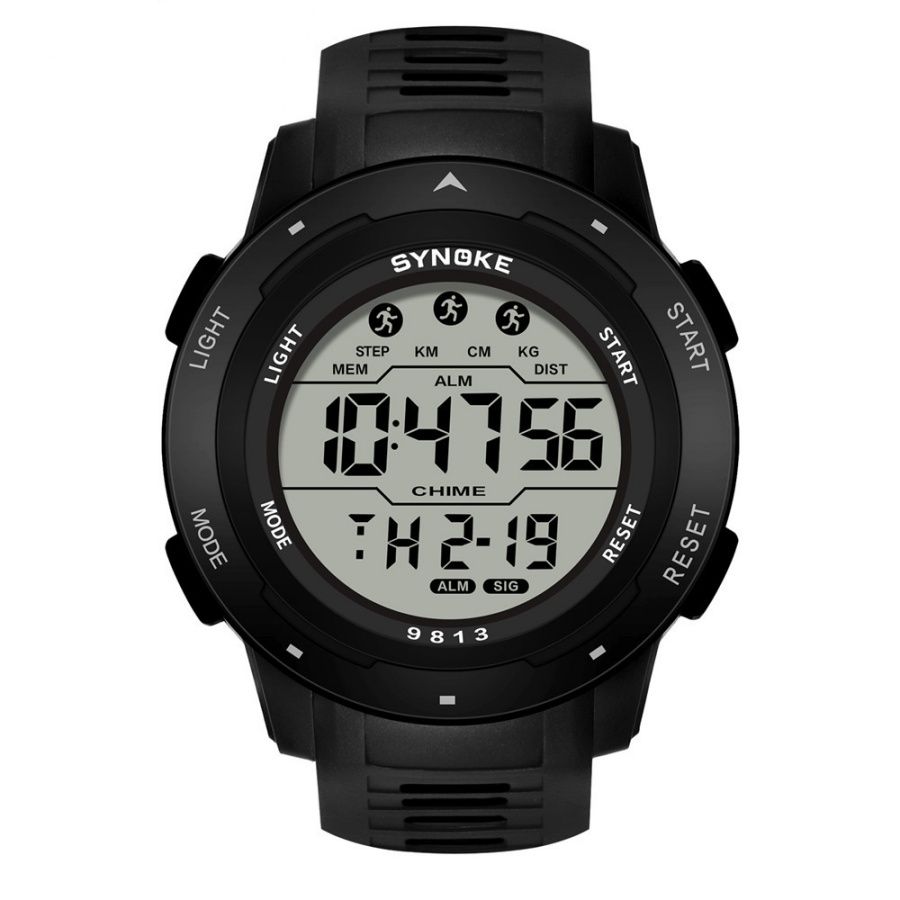 Fashion Men Multi-functional Sport Watch Outdoor Waterproof Week Date Display Digital Watches with Alarm Clock & Stopwatch Function