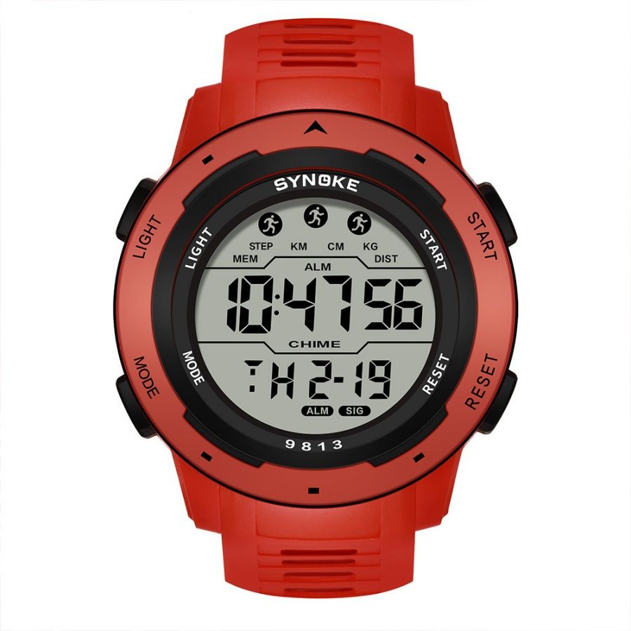 Fashion Men Multi-functional Sport Watch Outdoor Waterproof Week Date Display Digital Watches with Alarm Clock & Stopwatch Function