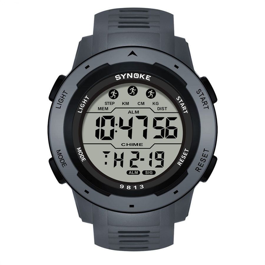 Fashion Men Multi-functional Sport Watch Outdoor Waterproof Week Date Display Digital Watches with Alarm Clock & Stopwatch Function