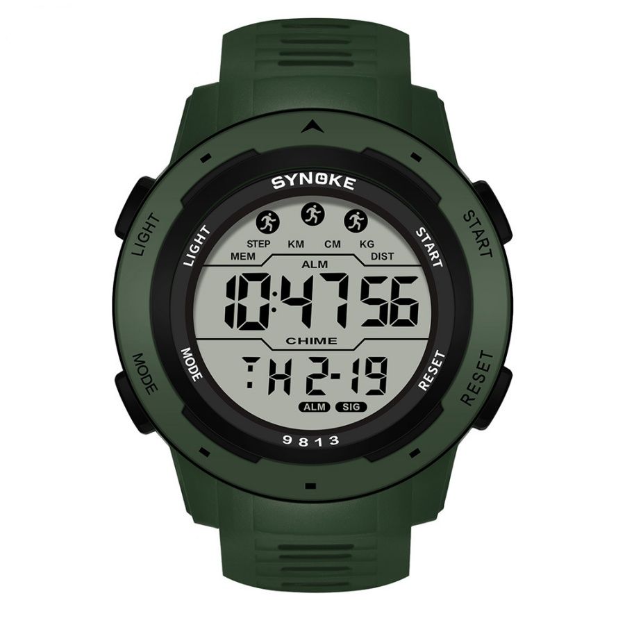 Fashion Men Multi-functional Sport Watch Outdoor Waterproof Week Date Display Digital Watches with Alarm Clock & Stopwatch Function