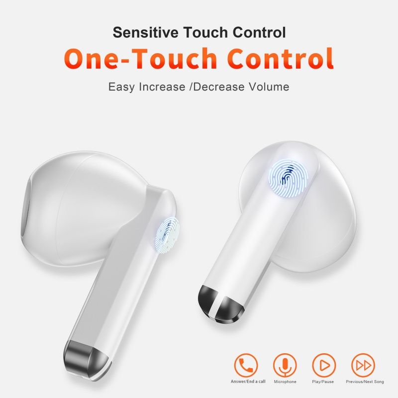 Ture Wireless Earbuds TWS Bluetooth 5.3 Stereo Game Earphone HIFI Noise Reduction Music Headphone