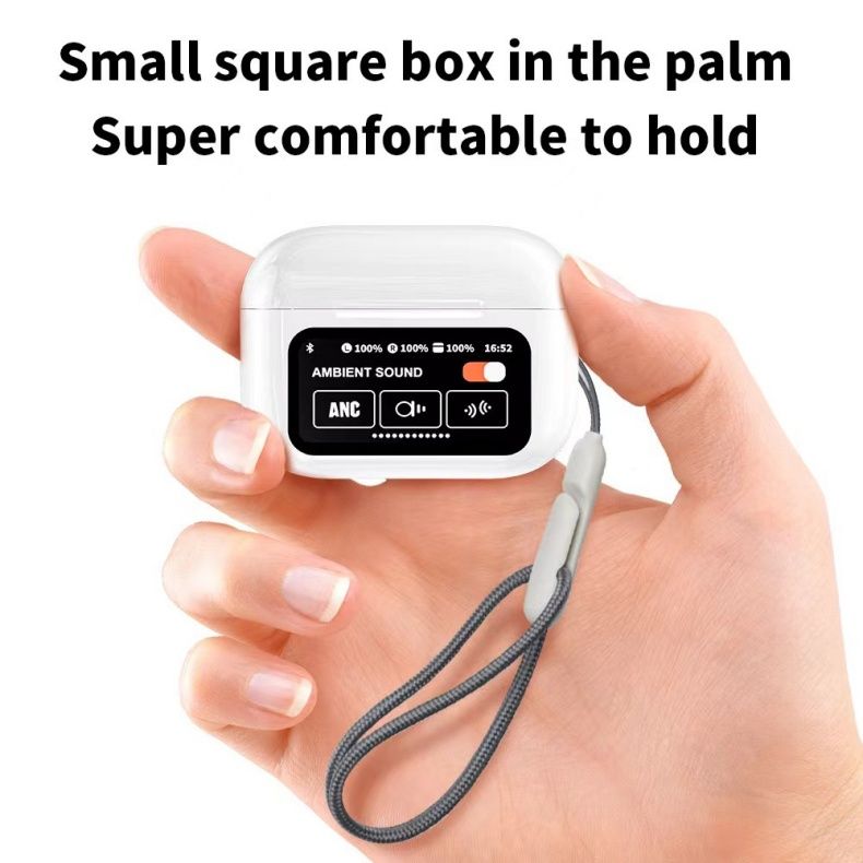A9 Pro Smart Touch Screen True Wireless Earbuds TWS Bluetooth 5.4 Stereo Game Earphone HIFI Noise Reduction Music Headphone