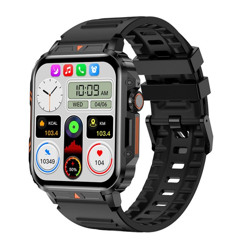New L81 1.95 Inch Large Screen Smart Watch Outdoor IP 68 Waterproof Bluetooth Calling Sport Watches Health Monitoring Smartwatch