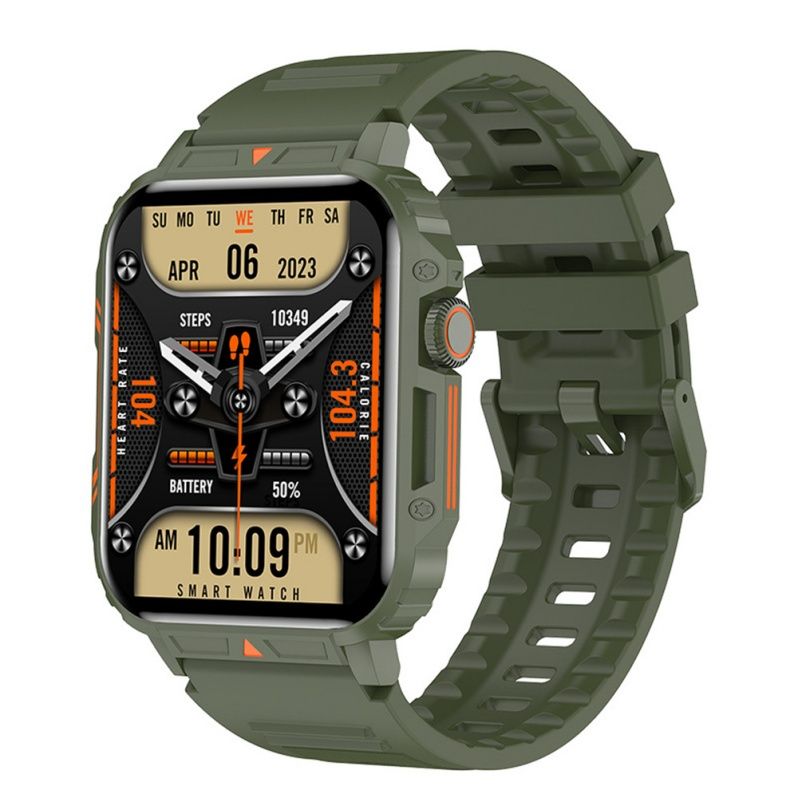 New L81 1.95 Inch Large Screen Smart Watch Outdoor IP 68 Waterproof Bluetooth Calling Sport Watches Health Monitoring Smartwatch