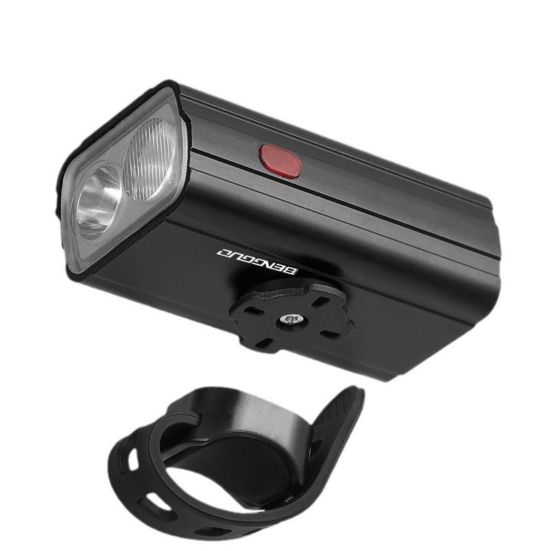 Rechargeable Al Alloy Bicycle Front Light Outdoor Night Riding Illuminated Headlights Safe Riding Waterproof Bike Lamps