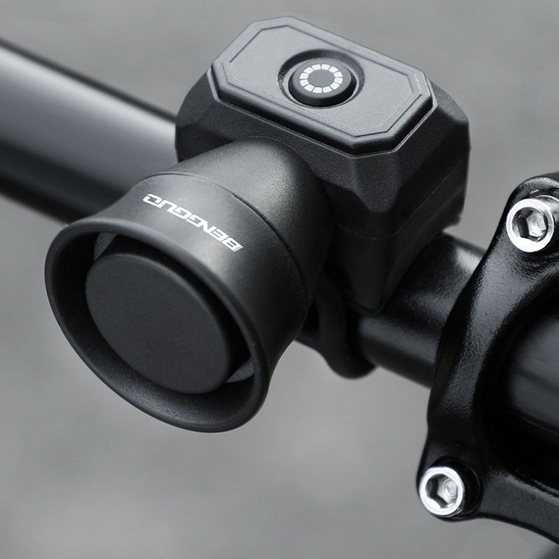 Outdoor Safe Riding Bike Bell 5 Modes Rechargeable Bicycle Electric Horn Clear Sound Cycling Alarm Bells