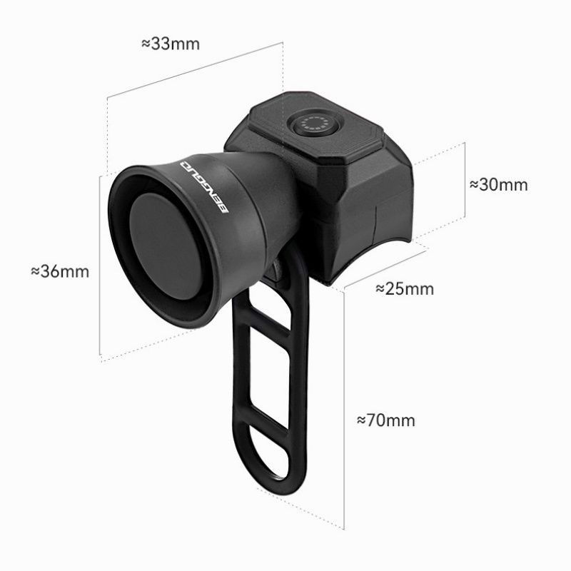 Outdoor Safe Riding Bike Bell 5 Modes Rechargeable Bicycle Electric Horn Clear Sound Cycling Alarm Bells
