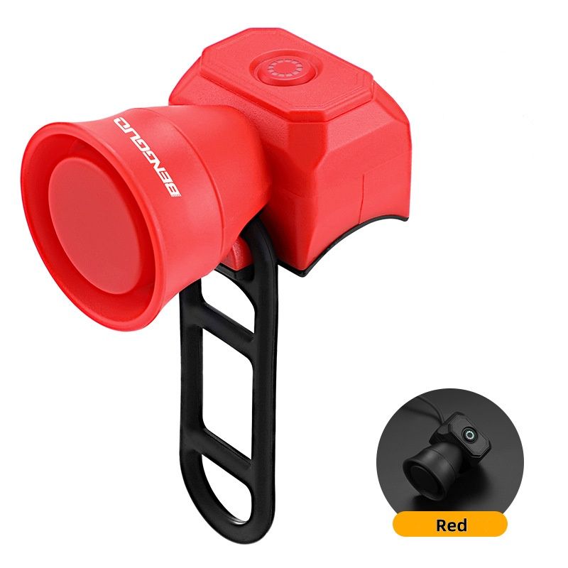 Outdoor Safe Riding Bike Bell 5 Modes Rechargeable Bicycle Electric Horn Clear Sound Cycling Alarm Bells