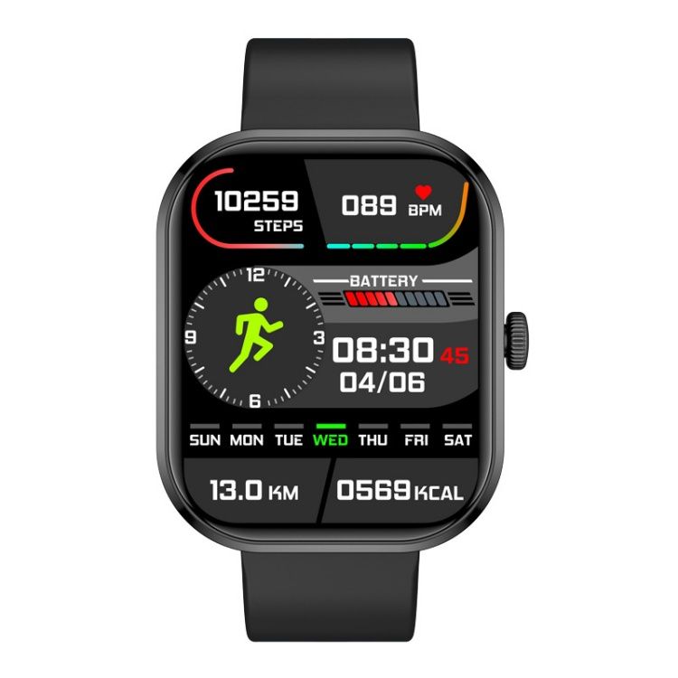 2.01 Inch HD Large Screen Smart Watch Outdoor Sport IP67 Waterproof Bluetooth Watches Health Monitoring Smartwatch
