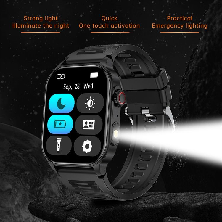 2.01 Inch HD Large Screen Smart Watch Outdoor Sport Monitoring Bluetooth Calling Watches Health Monitoring Smartwatch