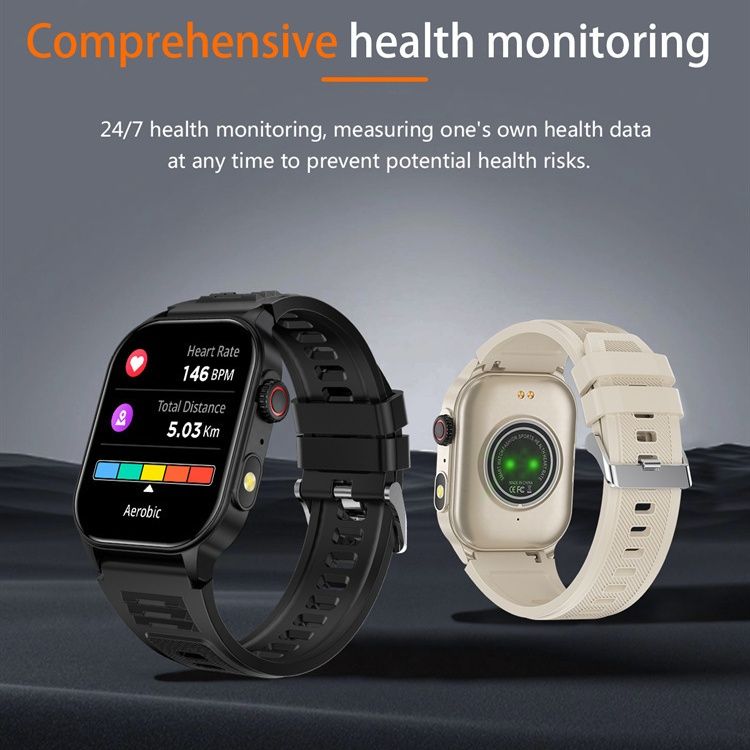 2.01 Inch HD Large Screen Smart Watch Outdoor Sport Monitoring Bluetooth Calling Watches Health Monitoring Smartwatch