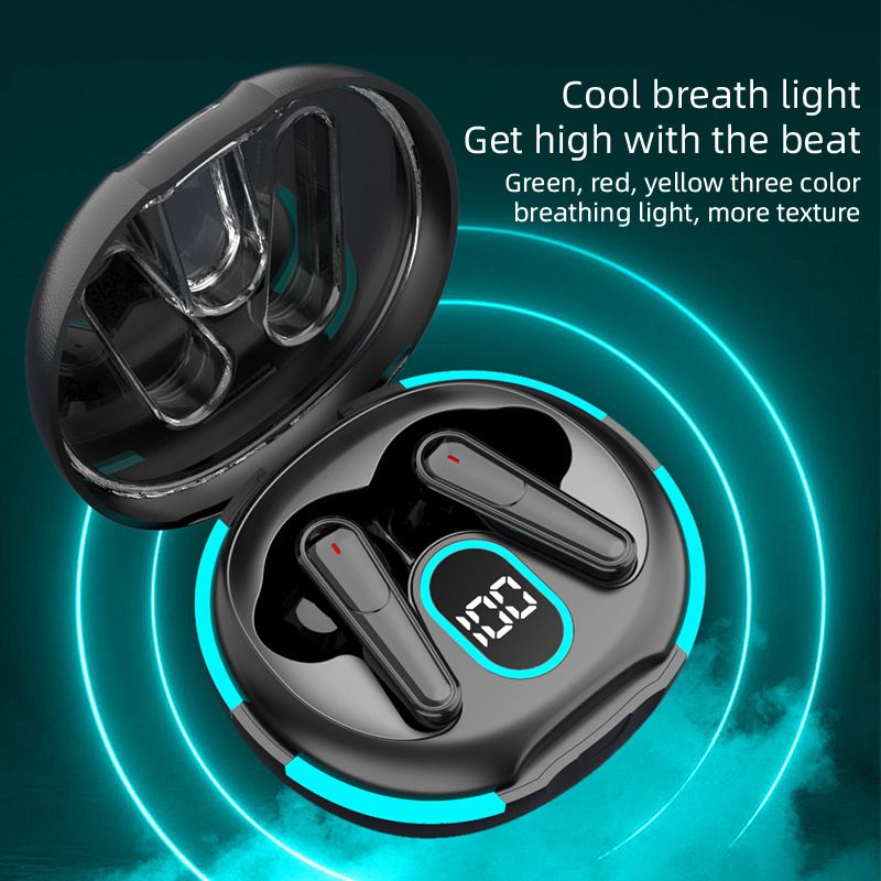 Cool Breath Light Bluetooth 5.4 Earphone True Wireless Stereo TWS Earbuds ANC+ENC Noise Reduction Music Headphone