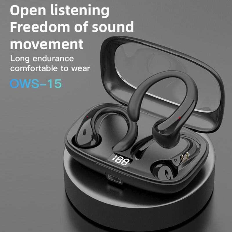 New Design Ear Hook Bluetooth Earphone True Wireless TWS Sport Headset HIFI Stereo Music Headphone
