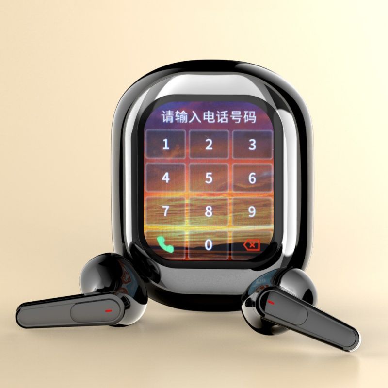 New Design Slide Cover Bluetooth 5.4 Earphone Smart True Wireless Touch Screen TWS Earbuds HIFI ENC Noise Reduction Stereo Music Headphone