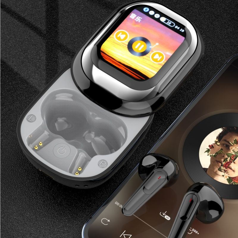 New Design Slide Cover Bluetooth 5.4 Earphone Smart True Wireless Touch Screen TWS Earbuds HIFI ENC Noise Reduction Stereo Music Headphone
