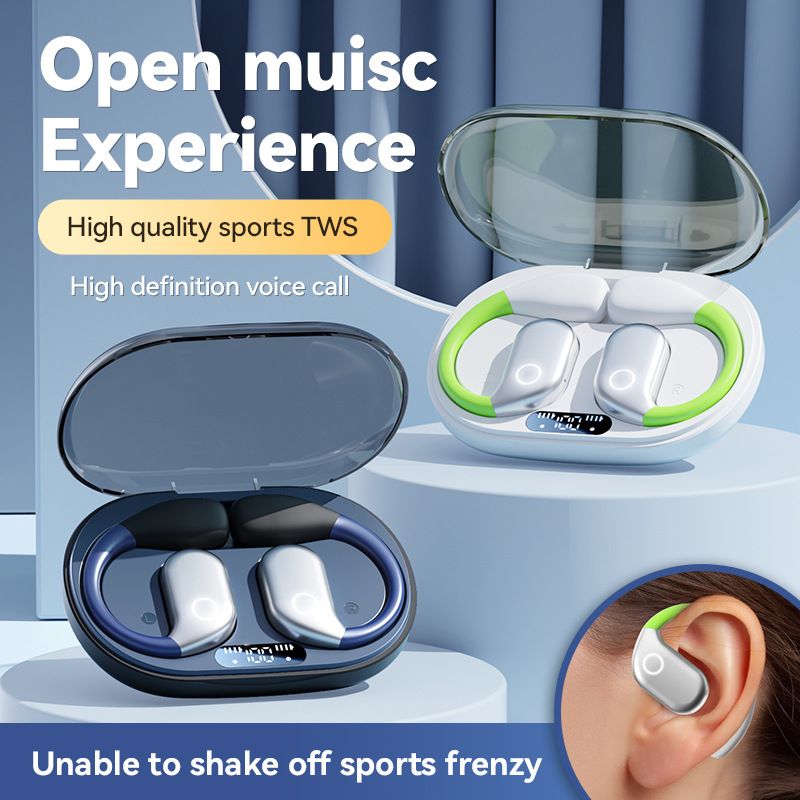 New Design Ear Hook Bluetooth 5.4 Earphone True Wireless Sport OWS Bluetooth Headset HIFI Stereo Noise Cancelling Music Headphone