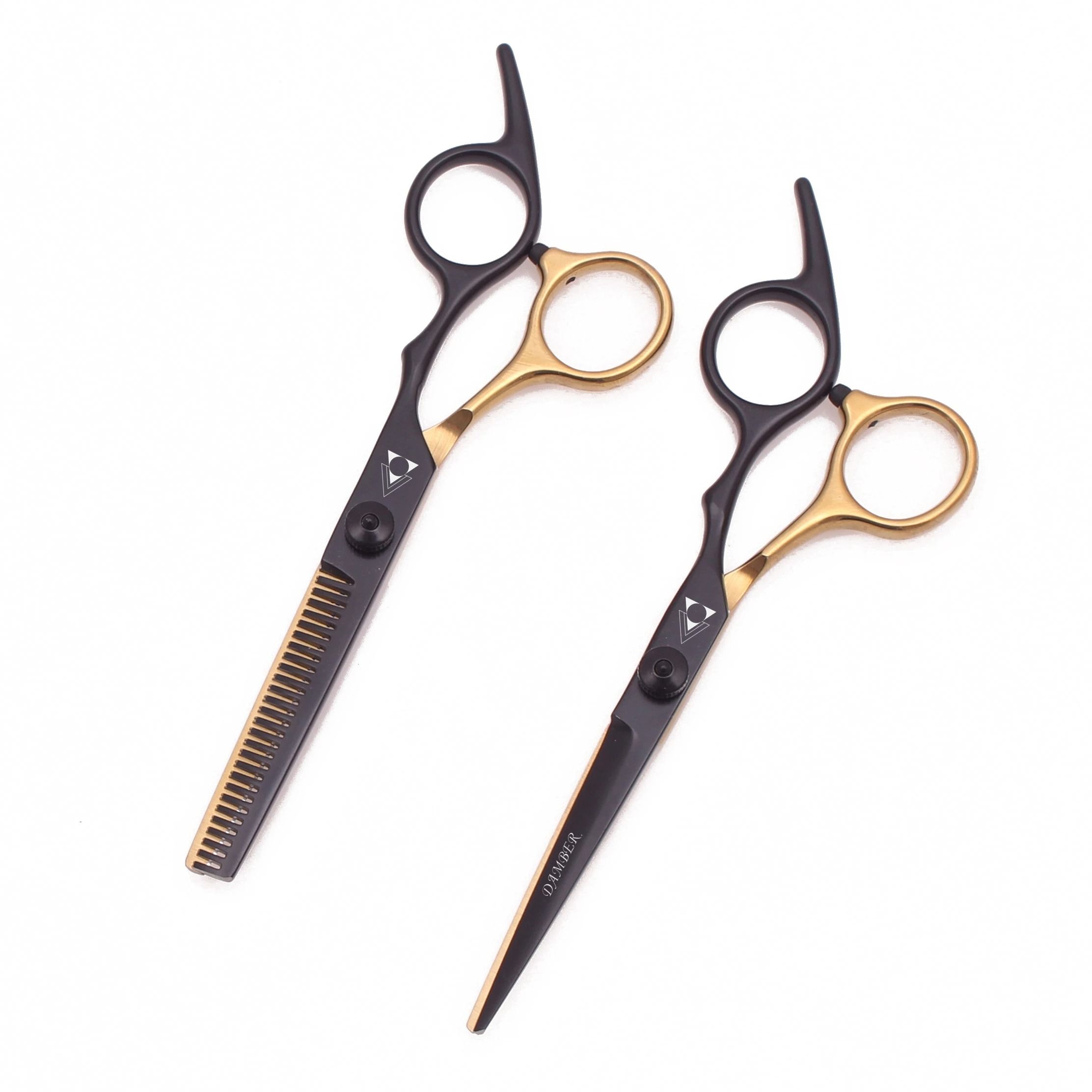 8Pcs Set 6.0'' Professional Hair Scissors Hairdressing Cutting Thinning Combs Haircut Shears Barbers Razor Stainless Steel