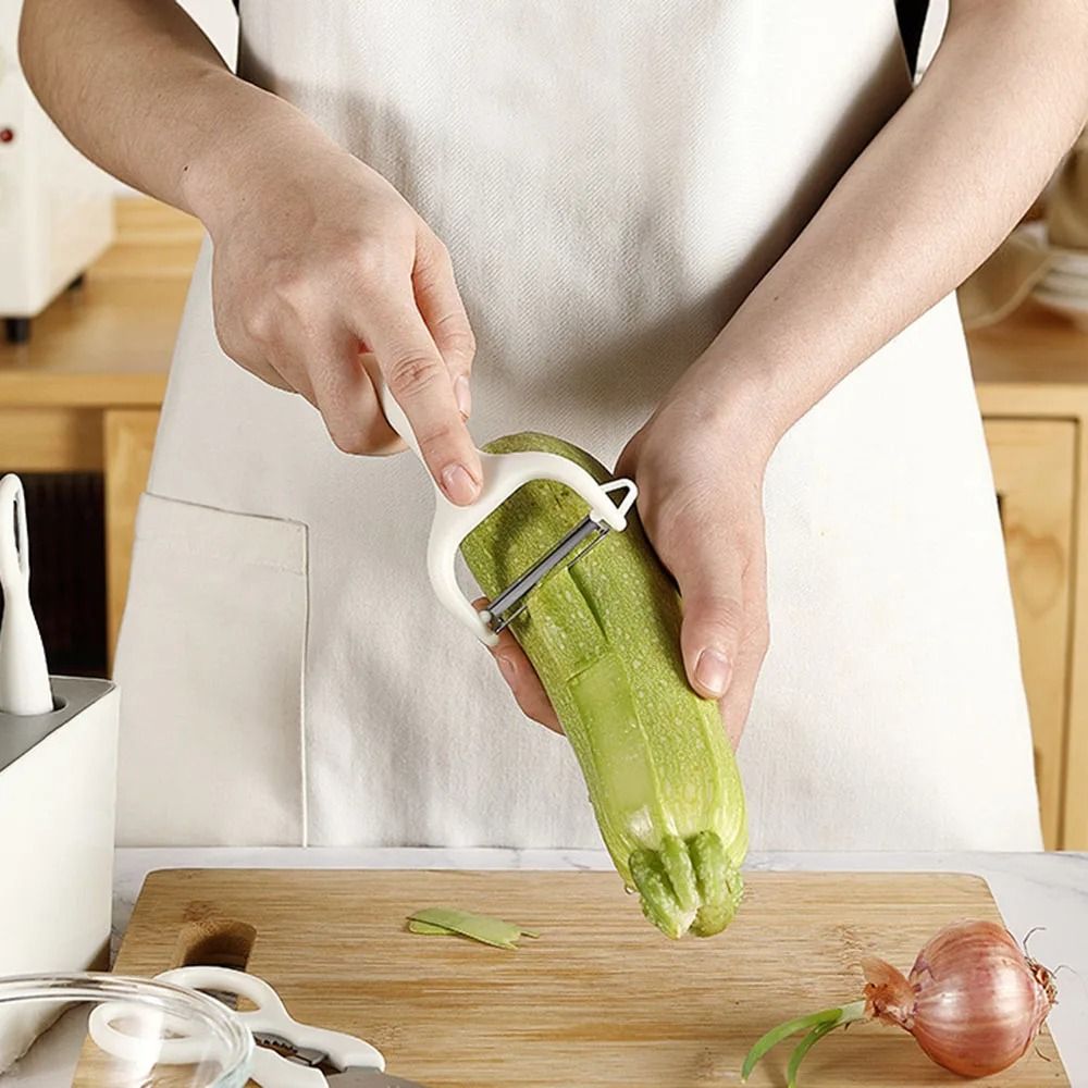 6PCS Kitchen Gadgets Set Stainless Steel Utensils Fruit And Vegetable Peeler Multiple-Function Gadgets Paring Knife Scissor