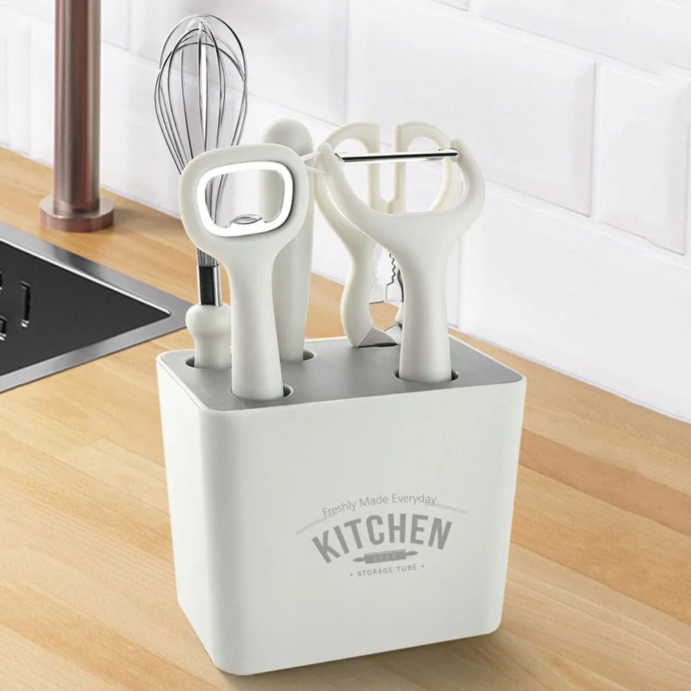 6PCS Kitchen Gadgets Set Stainless Steel Utensils Fruit And Vegetable Peeler Multiple-Function Gadgets Paring Knife Scissor