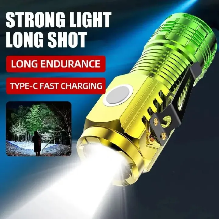 Long Lasting Rechargeable Lamps Work Light Mini Led Flashlight High Power Rechargeable Flashlights Searchlight Torch Lamp Lights