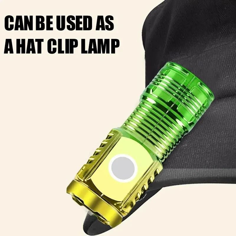 Long Lasting Rechargeable Lamps Work Light Mini Led Flashlight High Power Rechargeable Flashlights Searchlight Torch Lamp Lights