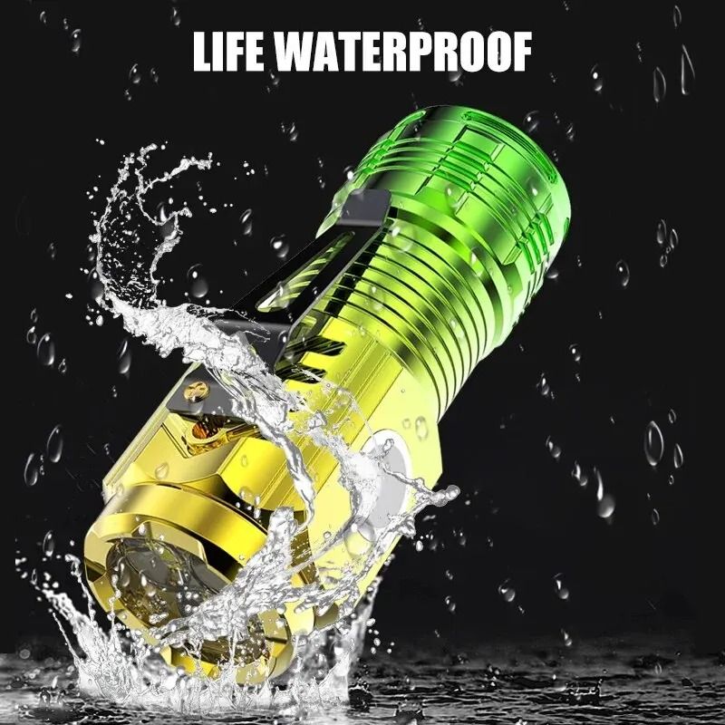 Long Lasting Rechargeable Lamps Work Light Mini Led Flashlight High Power Rechargeable Flashlights Searchlight Torch Lamp Lights