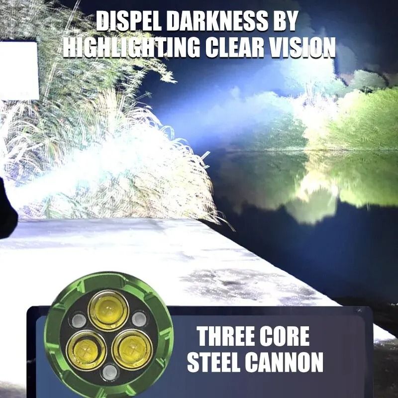 Long Lasting Rechargeable Lamps Work Light Mini Led Flashlight High Power Rechargeable Flashlights Searchlight Torch Lamp Lights