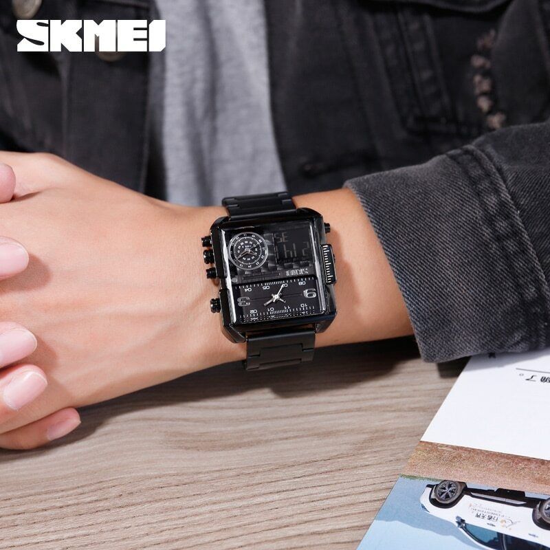 SKMEI Sports Watches Men Top Luxury Waterproof Wristwatch Men Quartz Watches Analog Digital Watches Business Watches